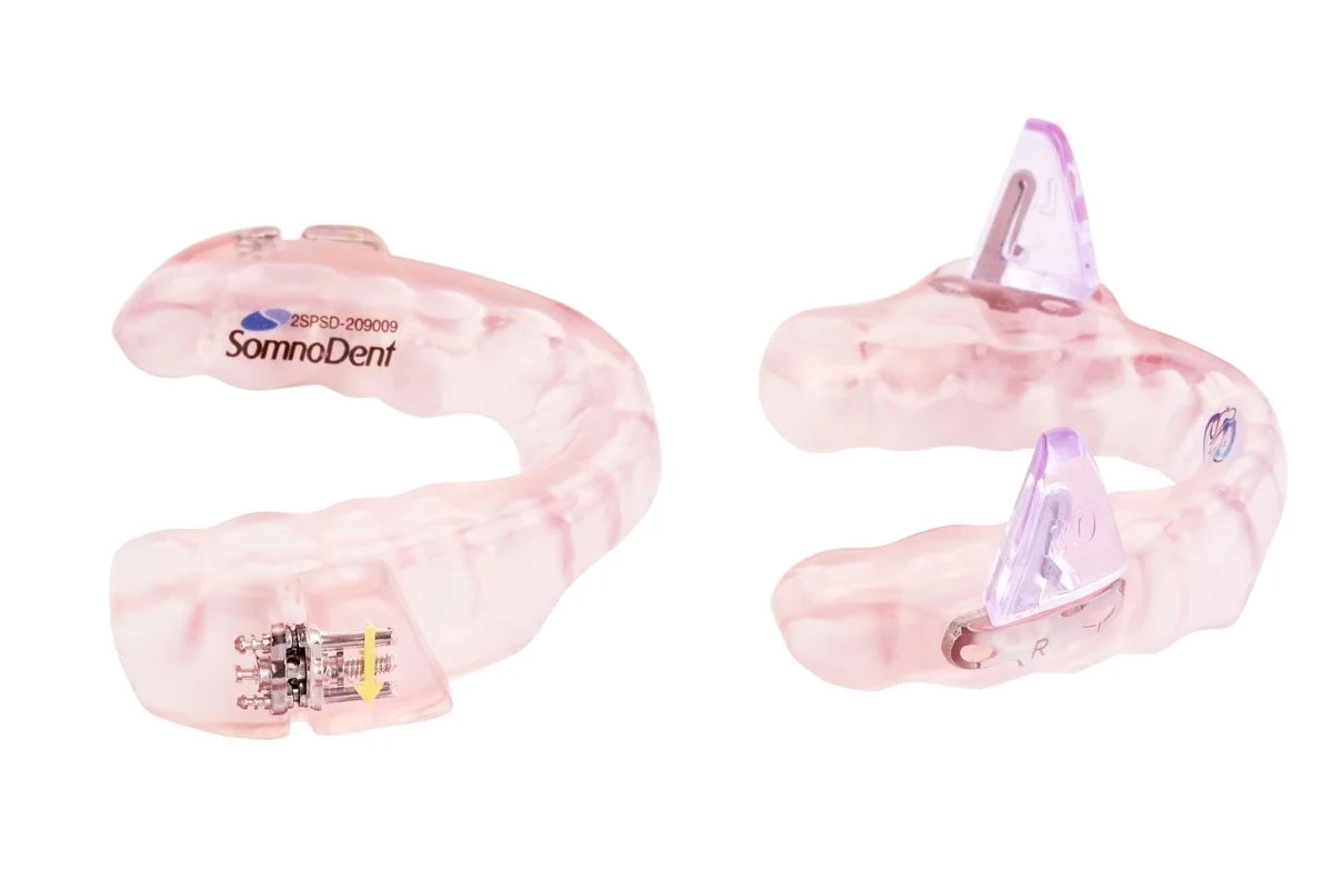 SomnoDent Fusion, an den Patienten angepasste Unterkieferprotrusionsschiene