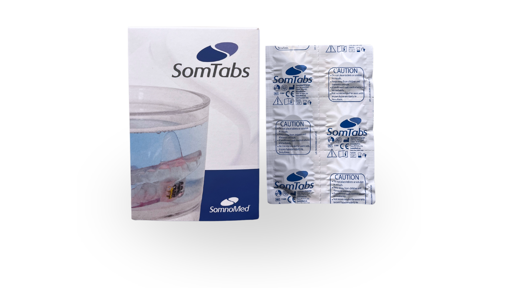 SomTabs sind Reinigungstabletten für Ihre SomnoDent-Schiene