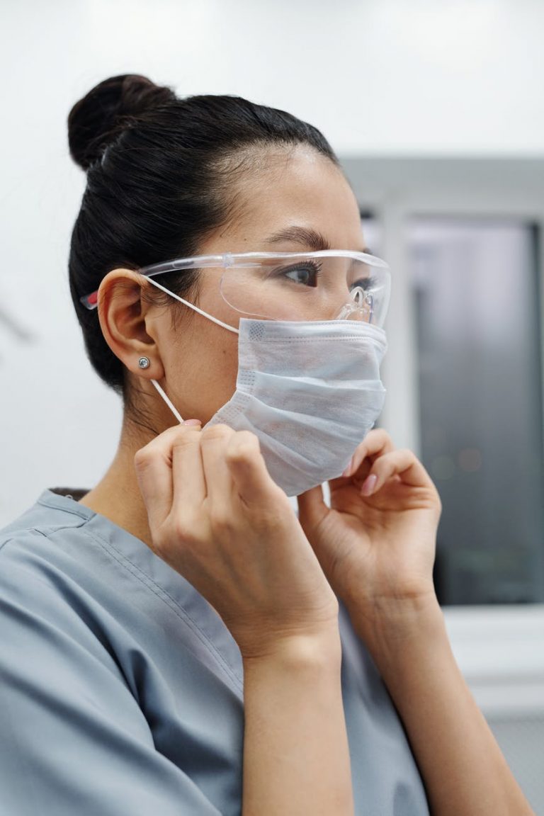 physician with mask