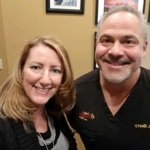 Peggy and Dr. Berry of The Art of Dentistry and Spa